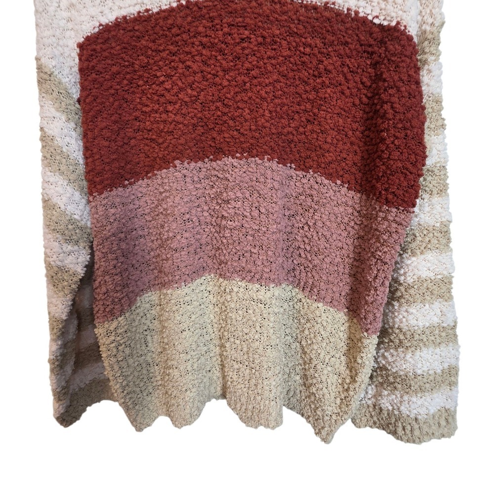 Macaron Cozy Colorblock Popcorn Knit Sweater Small Fall Essential J Bin - Picture 7 of 16